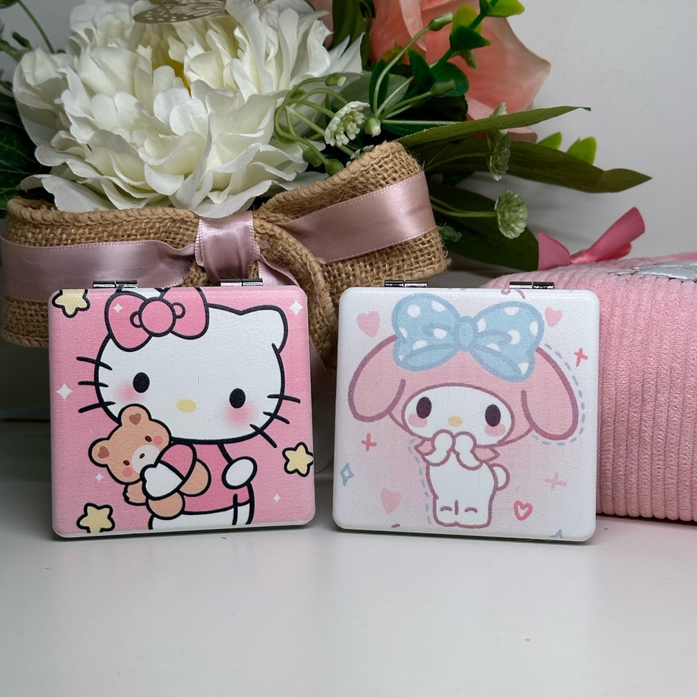 Hello Kitty and My Melody Compact Mirror
